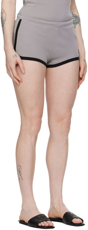 Shorts Courrèges Contrast Trim Casual Shorts Gul | 124JSH037JS0070, 4