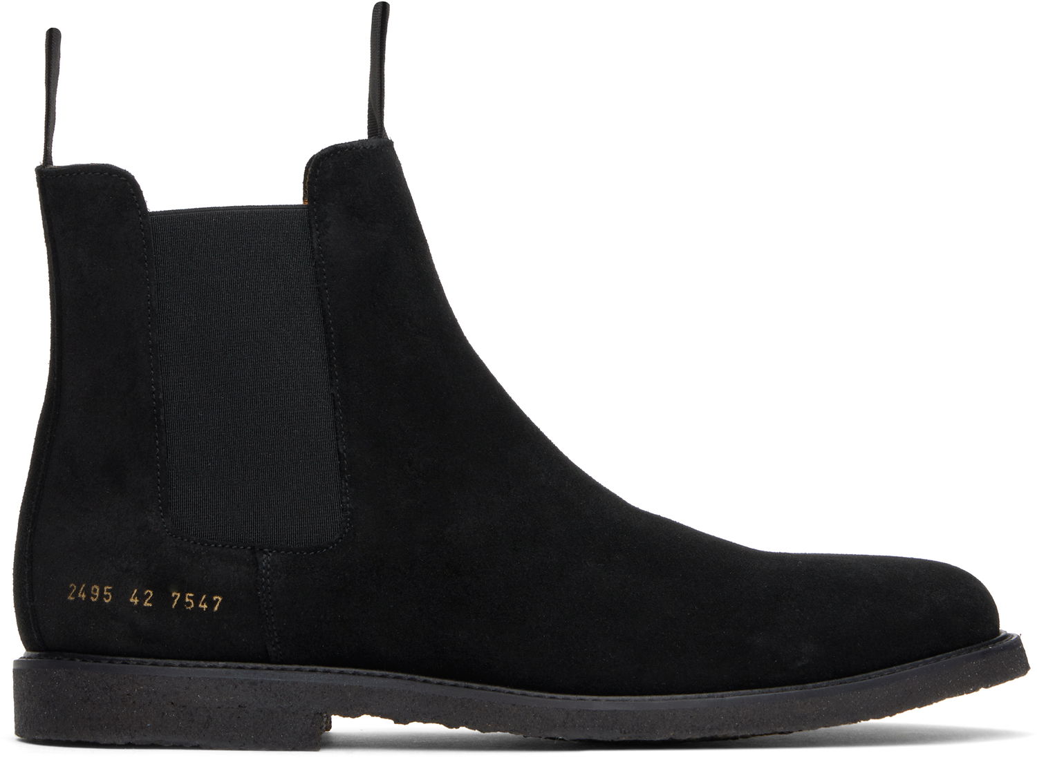 Kläder Common Projects Common Projects Waxed Suede Chelsea Boots Svart | ARTICLE 2495, 0