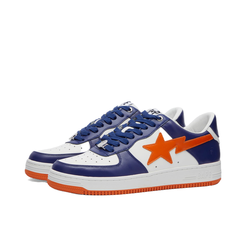 Sneakers och skor BAPE A Bathing Ape Men's BAPE Sta Leather Sneakers in Blue, Size UK 10 | END. Clothing Mörkblå | 001FWK301303M-BLU