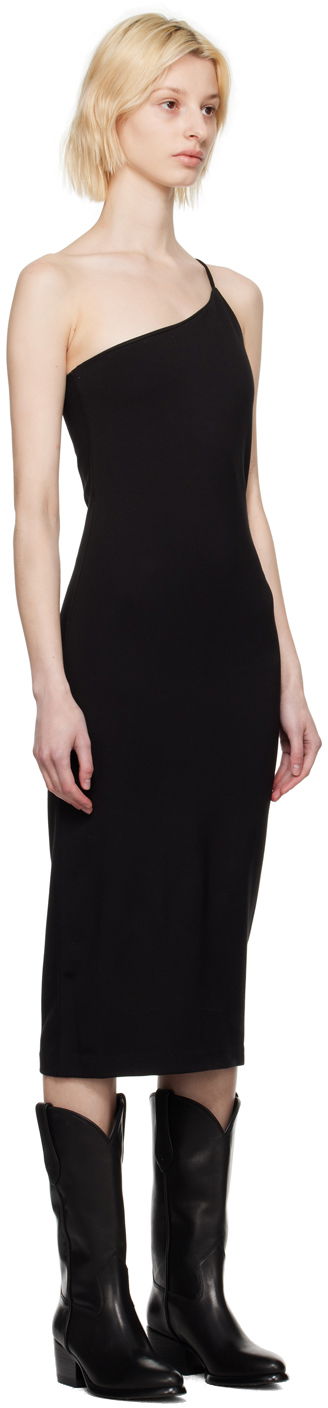 Klä rag & bone rag & bone Irina One-Shoulder Midi Dress Svart | WAC23P3004LC04, 1