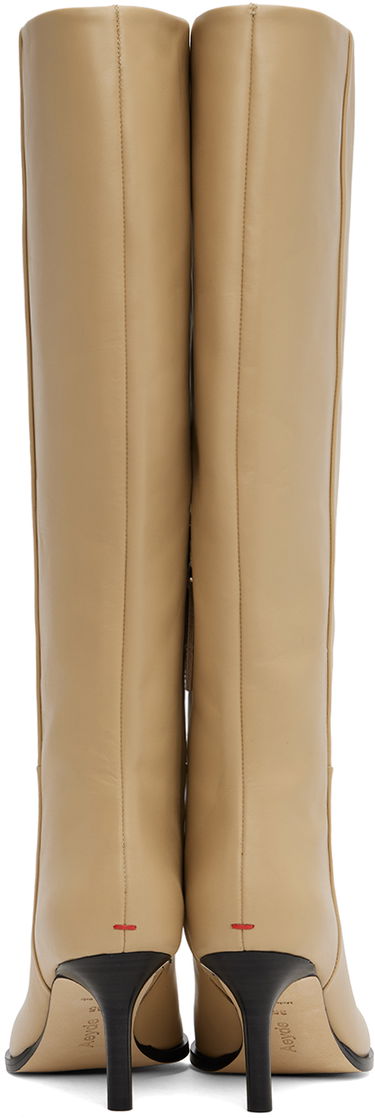 Rockar Aeyde Aeyde Tula Leather Tall Boots Beige | A11-KB-TULP75ST95-FW24-957-065, 1