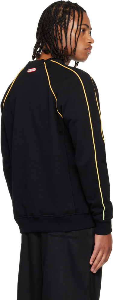 Sweatshirt Casablanca Gradient Piping Raglan Sweatshirt Svart | M-AW25-JTP-437-01, 2