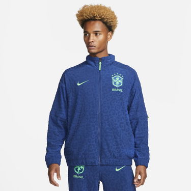 Jacka Nike Brazil French Terry Football Tracksuit Jacket Blå | DX2045-490, 0