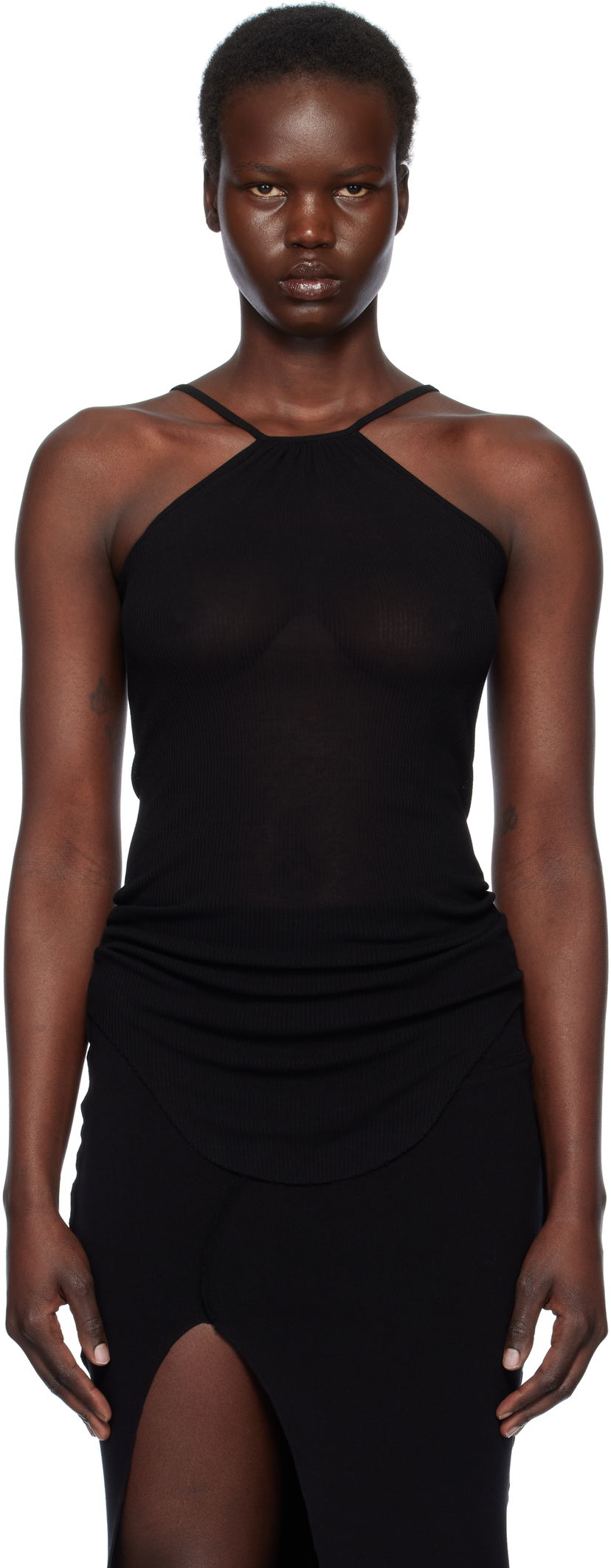 Klä Rick Owens Rick Owens Hollywood Skorpio Tank Top Svart | RP01E7104 RC