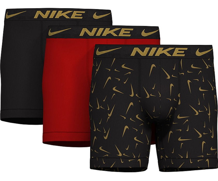Boxare Nike Dri-FIT Boxers Brief 3-pack Svart | ke1157-ggn, 0