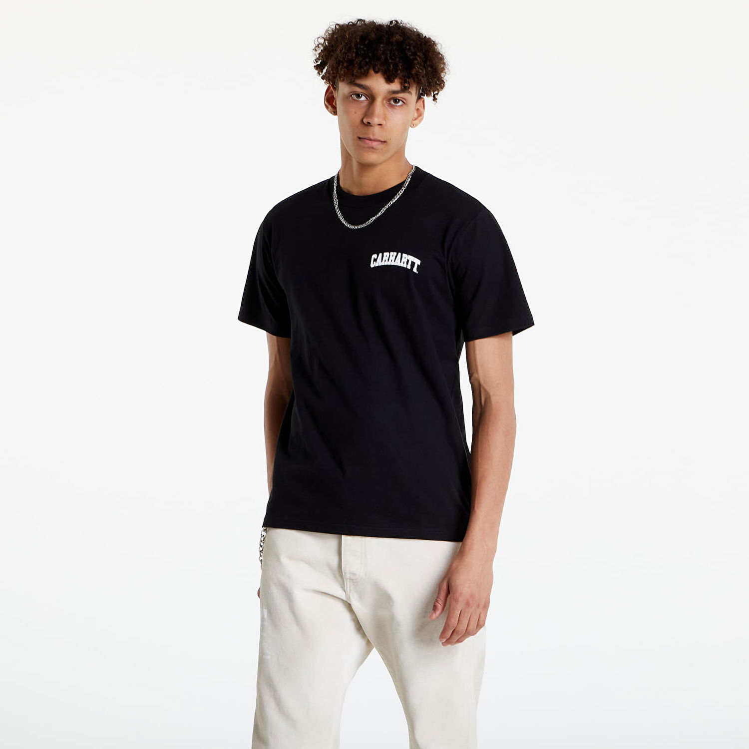 T-shirt Carhartt WIP S/S University Script Svart | I028991.0D2XX, 1