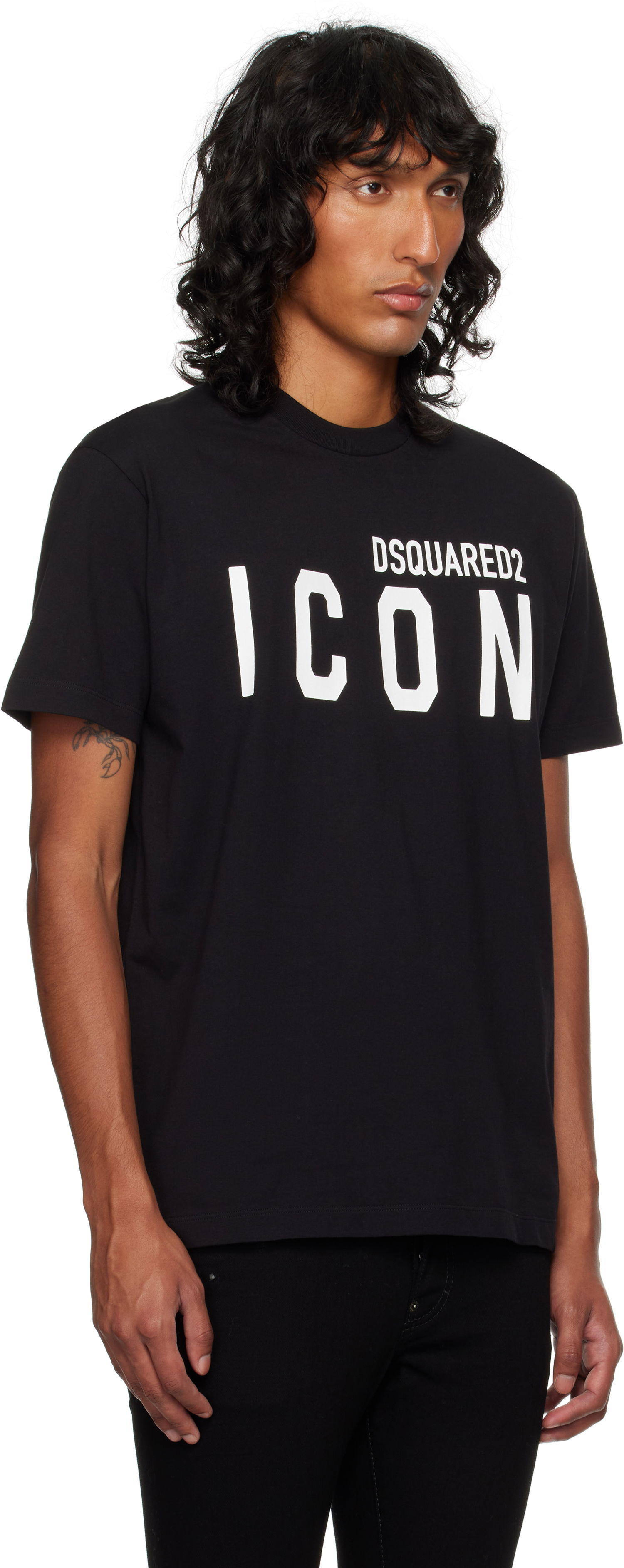 T-shirt DSQUARED2 Dsquared2 'Icon' Cool Fit T-Shirt Svart | S79GC0003_D20020, 1