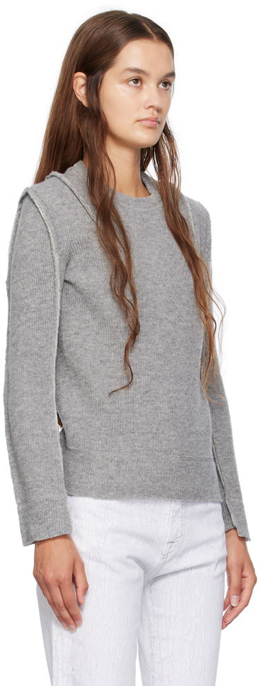 Sweater R13 R13 Flat Sleeve Sweater Grå | R13WY169-Y003A, 4