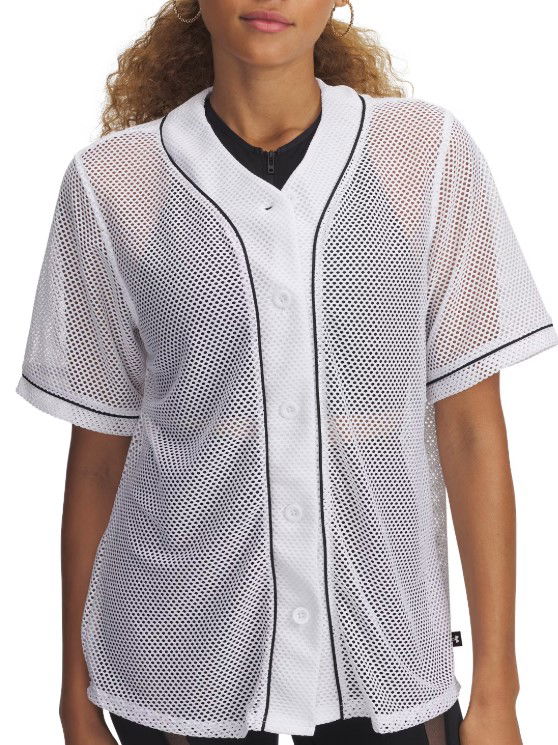 Jersey Under Armour Under Armour Sportstyle Mesh Baseball Jersey Vit | 1389637-100