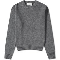 Sweater AMI Tonal Heart Cashmere Crewneck Grå | HKS127-005-055, 1
