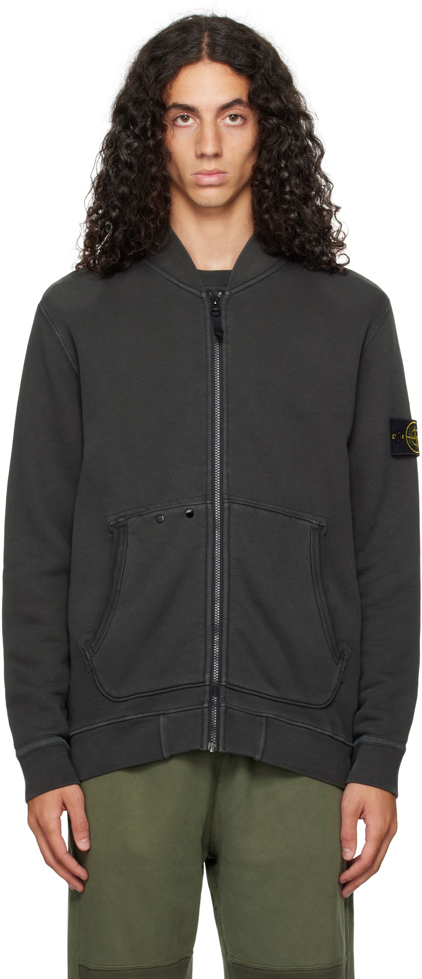 Bomberjacka Stone Island Bomber Jacket Grå | 811565241