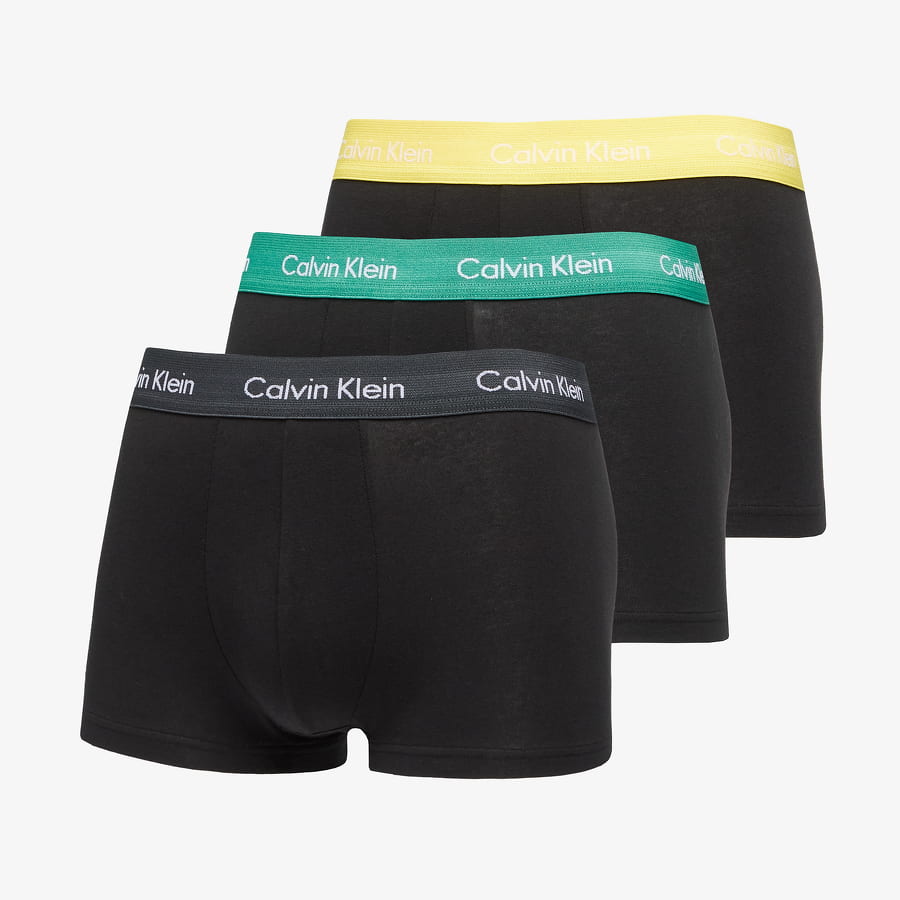 Boxare CALVIN KLEIN Cotton Stretch Low Rise Trunk 3 Pack Svart | U2664G CA9, 0