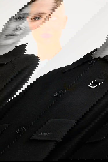 Jacka Barbour Barbour Leonie Oversized Wool Jacket Svart | LOS0077, 3