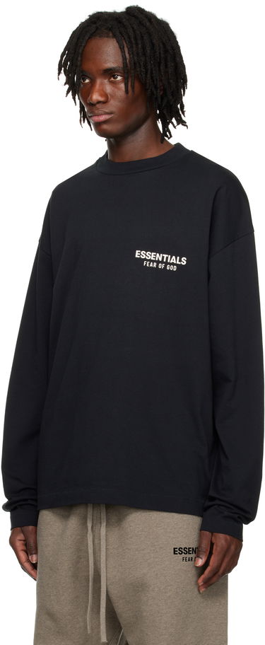 T-shirt Fear of God Fear of God ESSENTIALS Classic Long Sleeve T-Shirt Svart | 125AS254200F, 3
