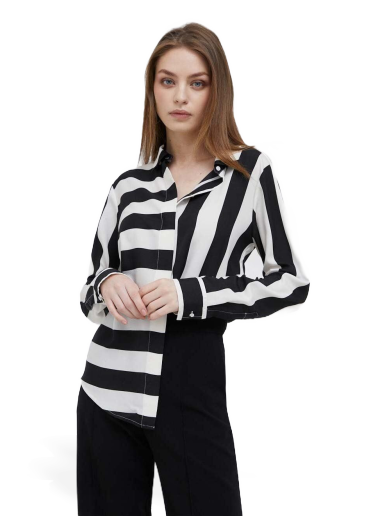 Skjorta DKNY Mixed Stripe Button Up Shirt Flerfärgad | P8RM6501