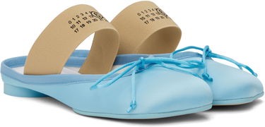 Sneakers och skor Maison Margiela MM6 Maison Margiela Satin Ballerina Mules Blå | S59WX0074 P5560, 3
