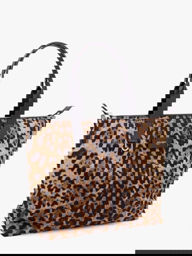 Tygpåse Dolce & Gabbana Dolce & Gabbana Leopard Print Tote Bag Brun | BM2375A6F30HY13M, 2