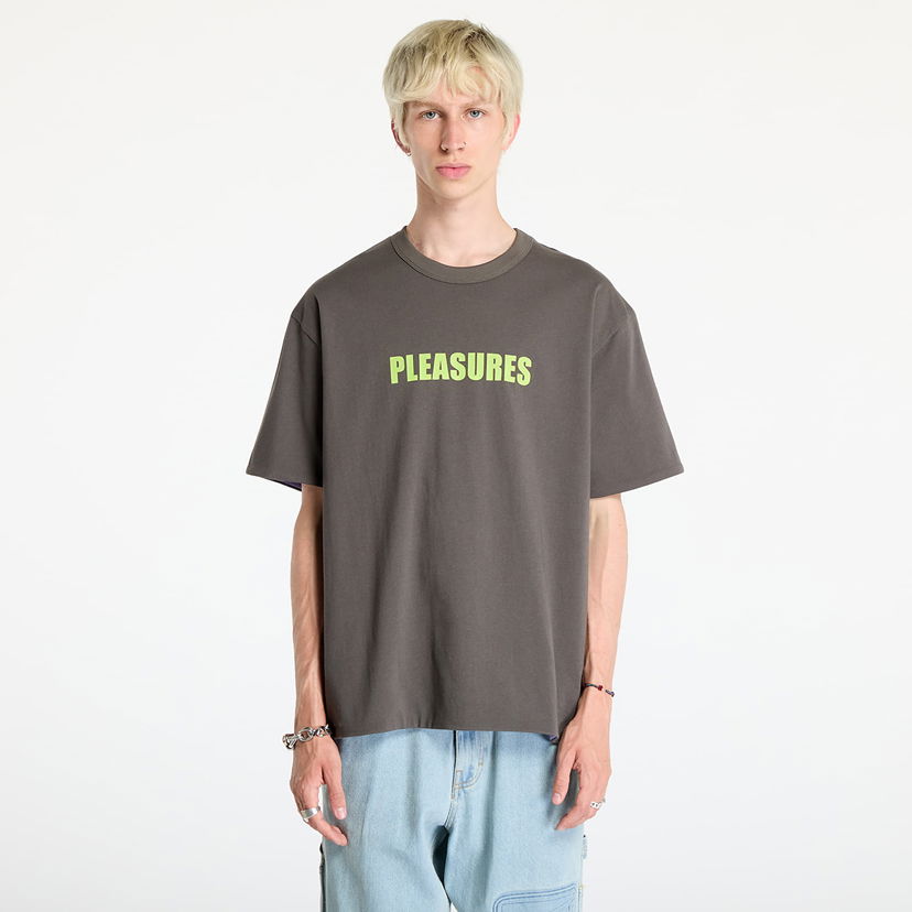 T-shirt Pleasures Legal Reversible Heavyweight T-Shirt Charcoal/ Purple Purpur | P24F047 CHARCOAL