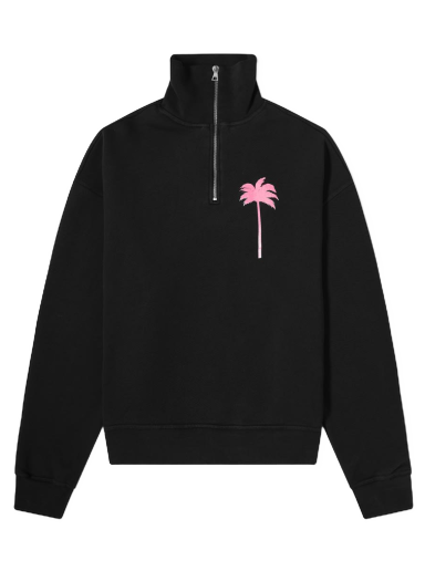 Sweatshirt Palm Angels Funnel Neck Sweat Svart | PMBA044S21FLE0011032