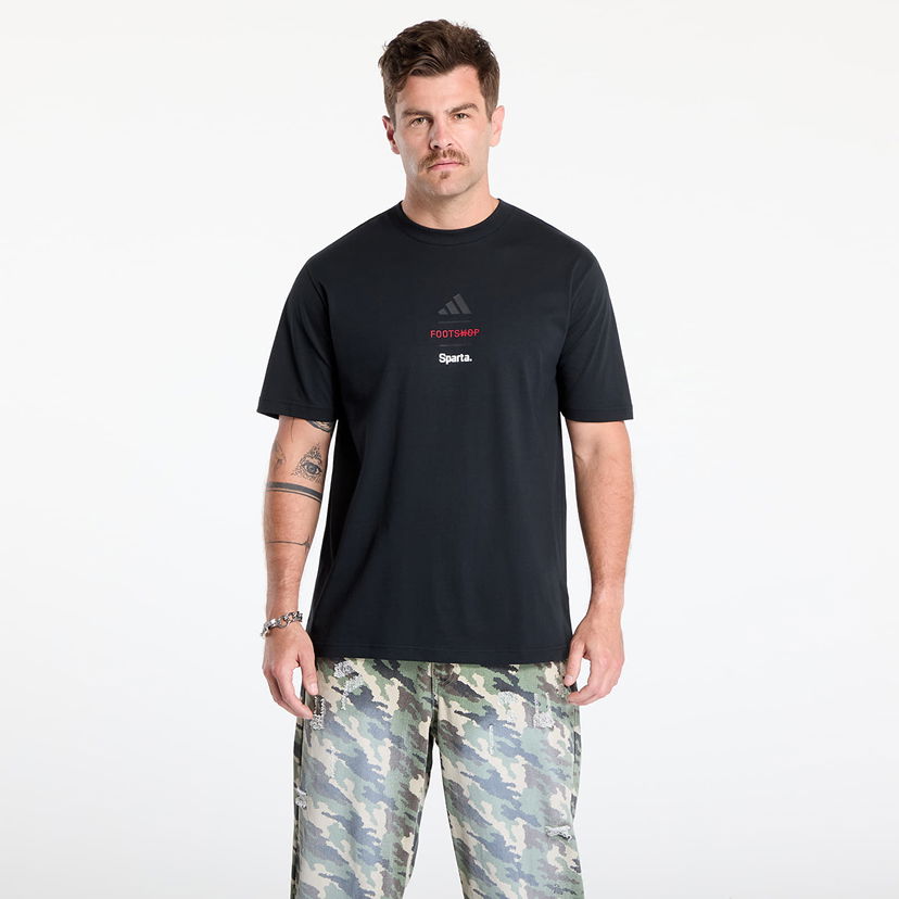 T-shirt adidas Performance adidas x Footshop x Sparta Logotype Tee Svart | FTSHP_494