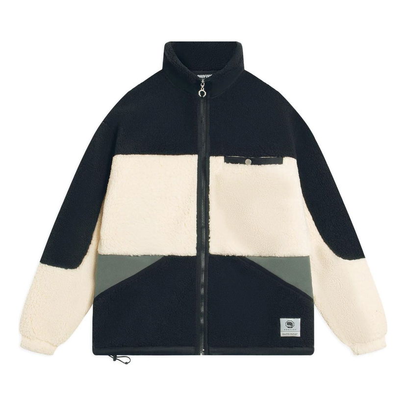 Jacka Li-Ning BadFive Color Block Fleece Jacket Svart | AFDSA71-3