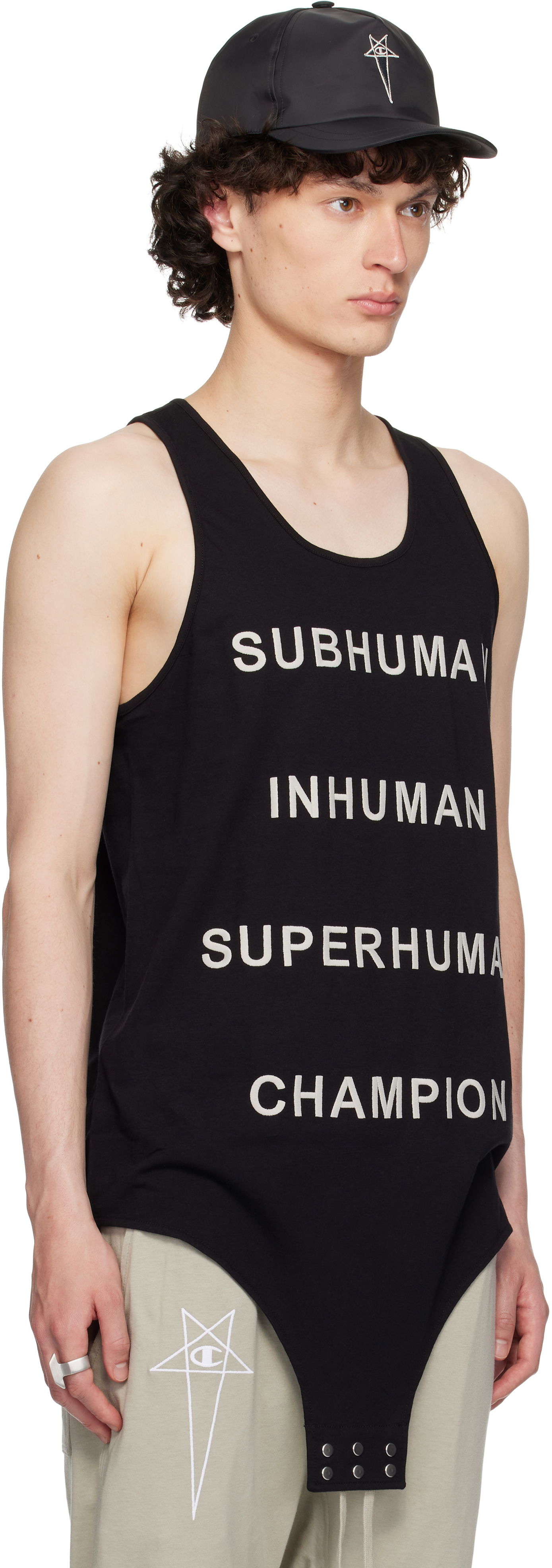 Kropp Rick Owens Rick Owens Champion Edition Basketball Tank Top Svart | CM01E1678 CHJG JERSEY, 1