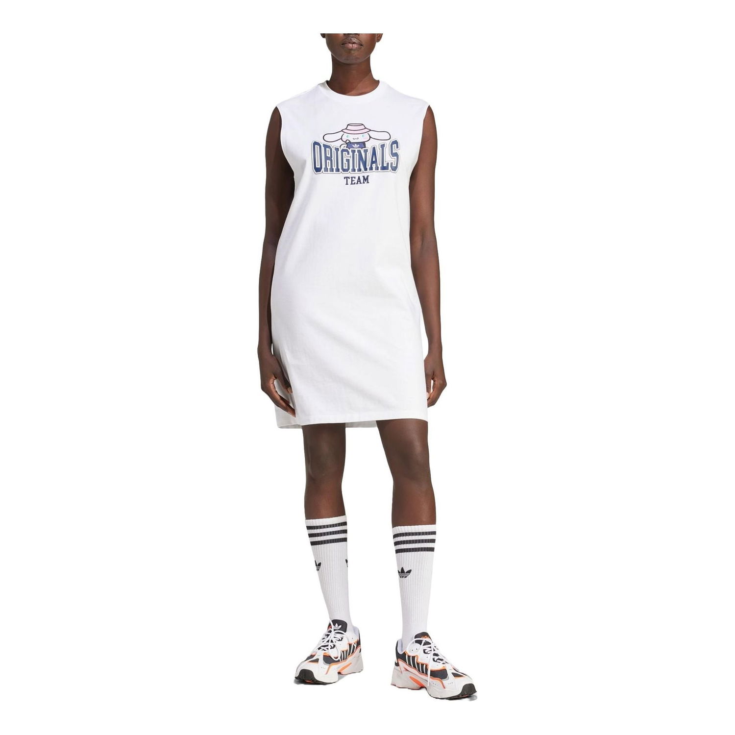 Klä adidas Originals Hello Kitty Cinnamoroll Graphic Tank Dress Vit | JG8055, 0