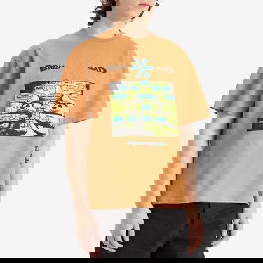 T-shirt Brain Dead Information Age Occultism T-Shirt, Size Large, by Brain Dead Orange | BDP25TO00044-CUN, 2