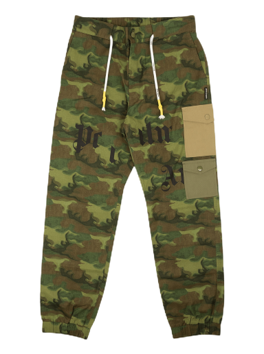 Cargo byxor Palm Angels Camo Cargo Pants Grön | PMCA085R21FAB0018556