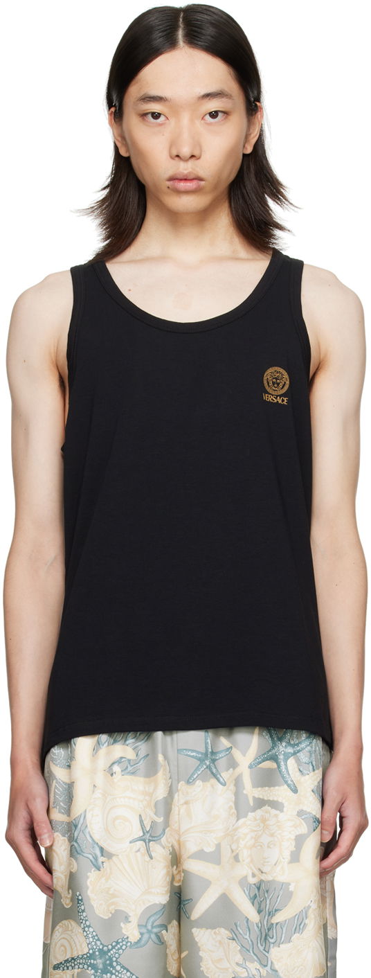 Linne Versace Medusa Tank Top Svart | AUU01012_1A10011, 0