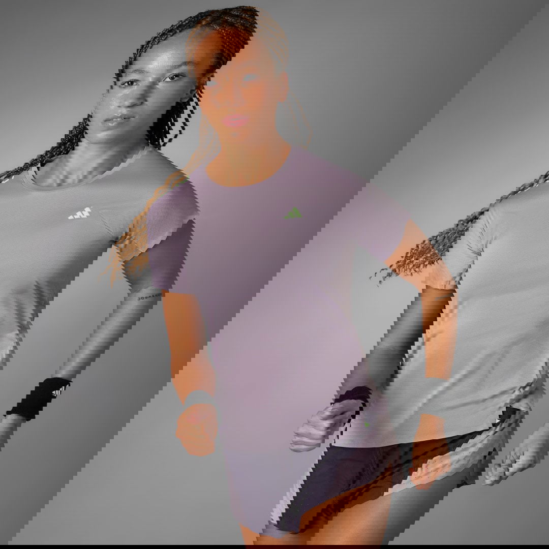 T-shirt adidas Performance Adizero Running T-shirt Purpur | IN0165, 1