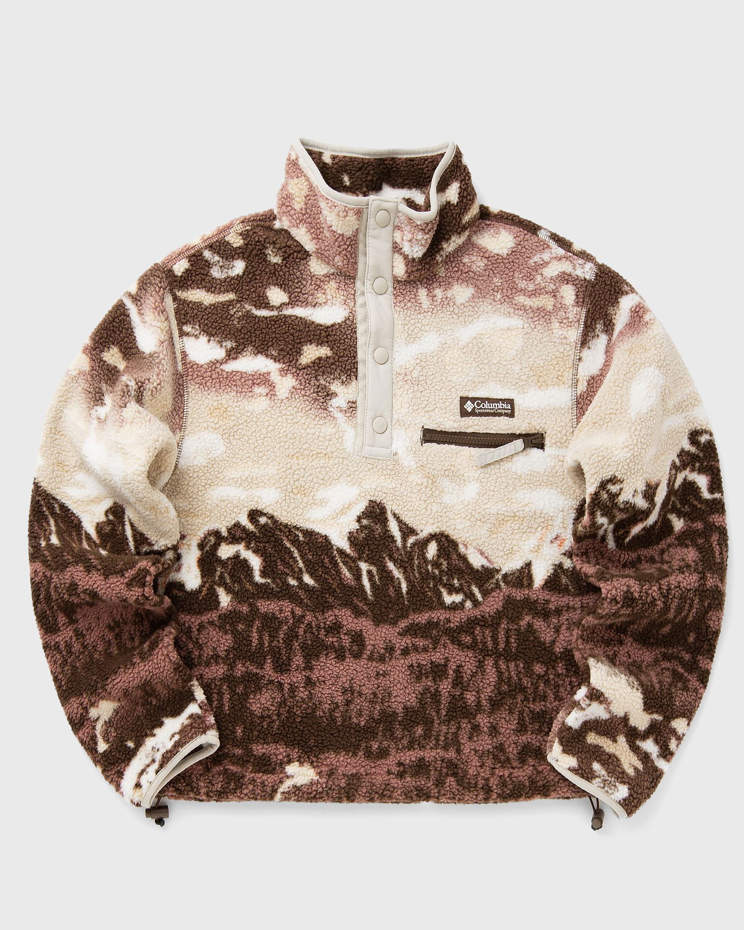 Sweater Columbia Helvetia II Printed Cropped Fleece Half Snap Pullover Brun | 2098501256, 0
