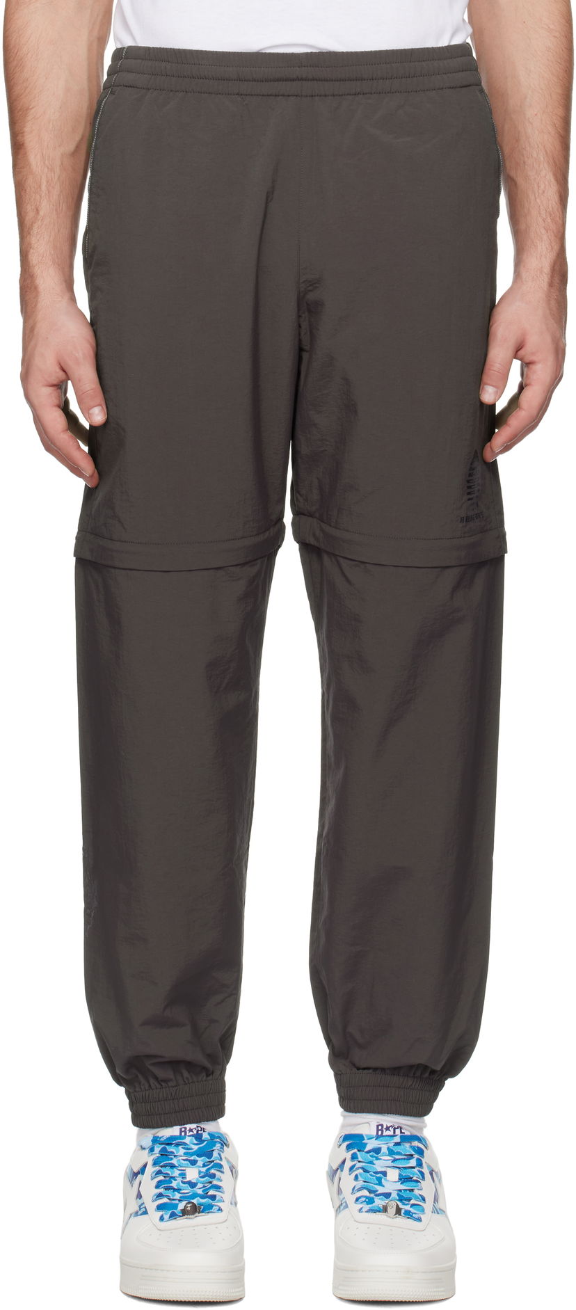 Träningsbyxor BAPE BAPE Tiger & Dragon Zip-Off Track Pants Grå | 001PTK701002L