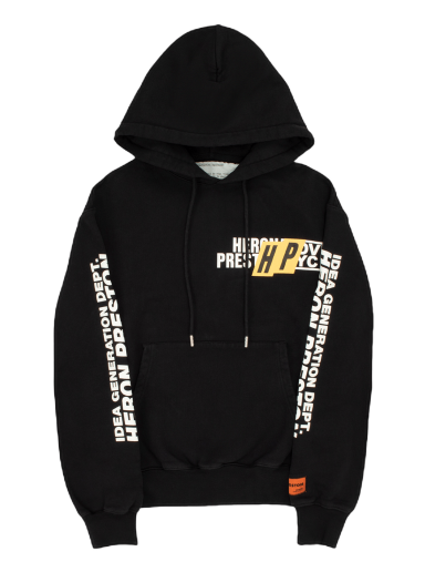Sweatshirt HERON PRESTON HP Real Estate Hoodie Svart | HMBB024F22JER0101001