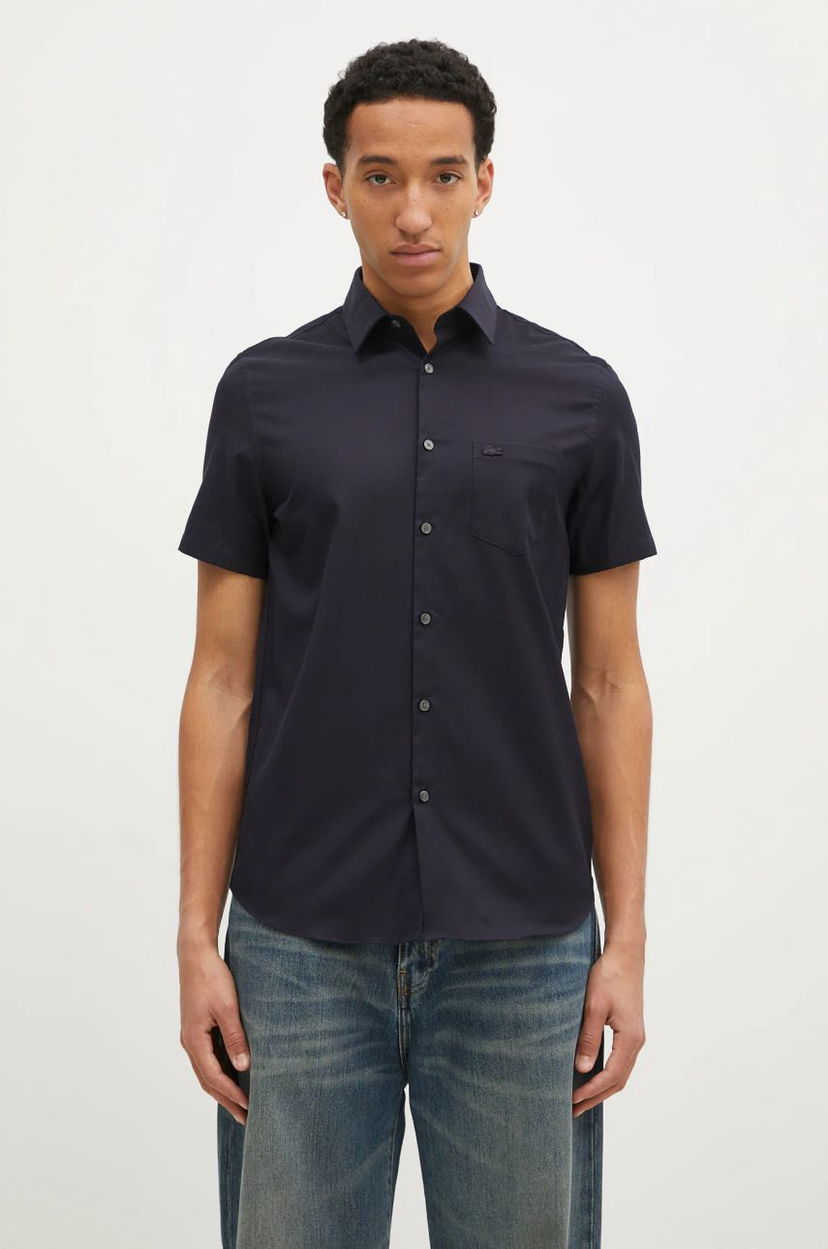 Skjorta Lacoste Navy Blue Regular Fit Shirt Blå | CH8528