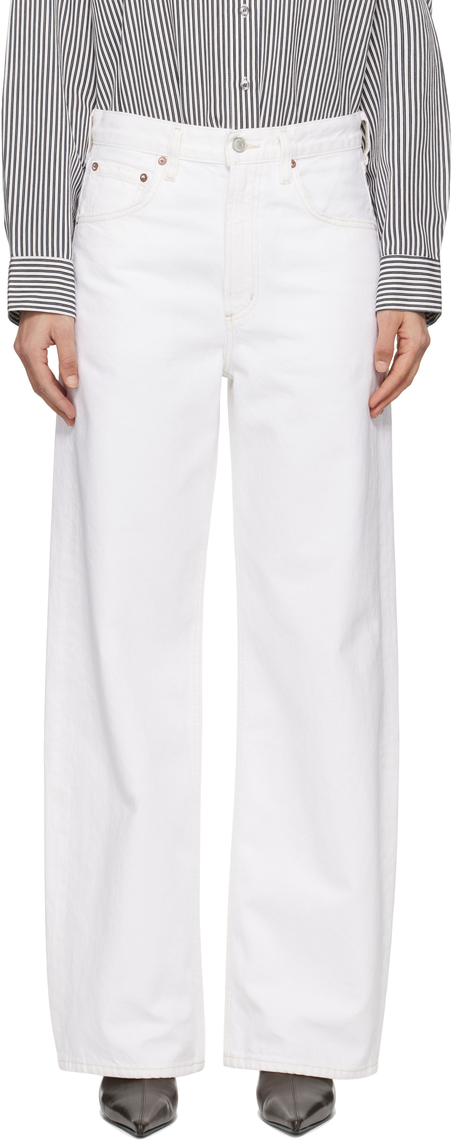 Jeans AGOLDE AGOLDE Low Curve Jeans Vit | A197B-1183, 0