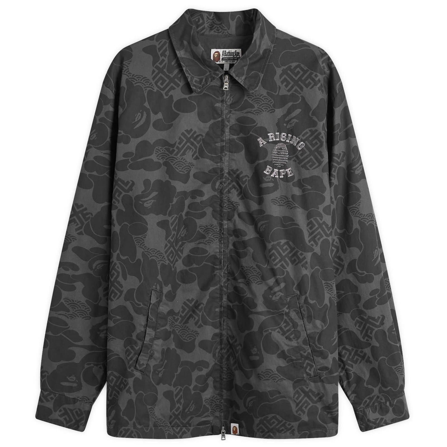 Jacka BAPE A Bathing Ape Men's Asia Camo Zip Jacket in Black, Size Large | END. Clothing Svart | 001LJK201004M-BLK, 0