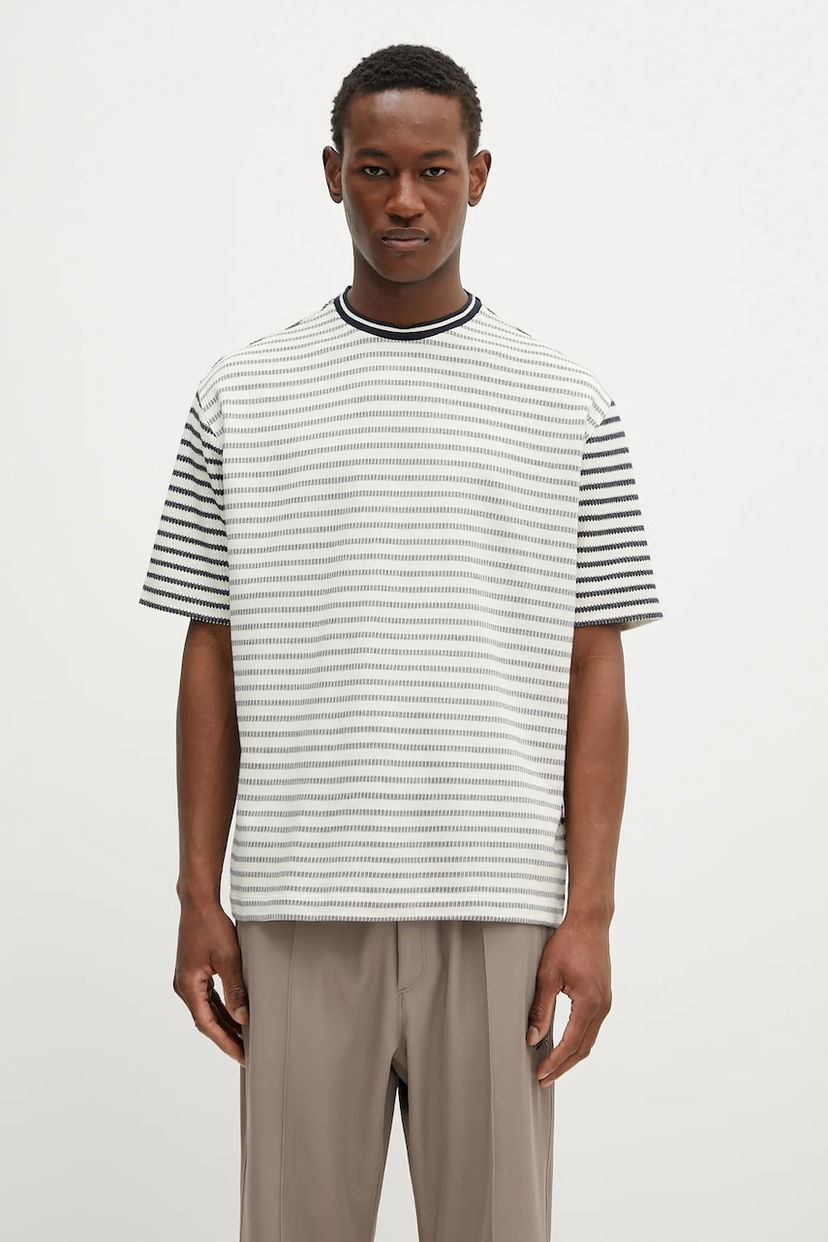 T-shirt Paul Smith Paul Smith Striped T-Shirt Vit | M1R.110Y.P02657