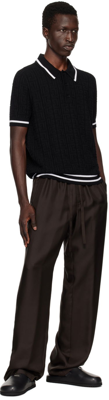 Byxor Dolce & Gabbana Silk Lounge Pants Brun | GVRMAZFU1S4, 3