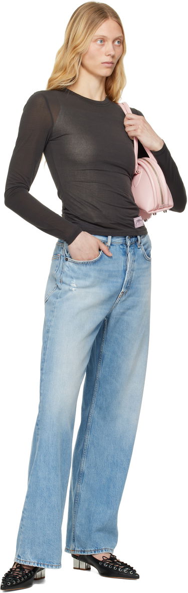 Sneakers och skor GANNI GANNI Oleatex Lace-Up Mules Svart | S2925, 4