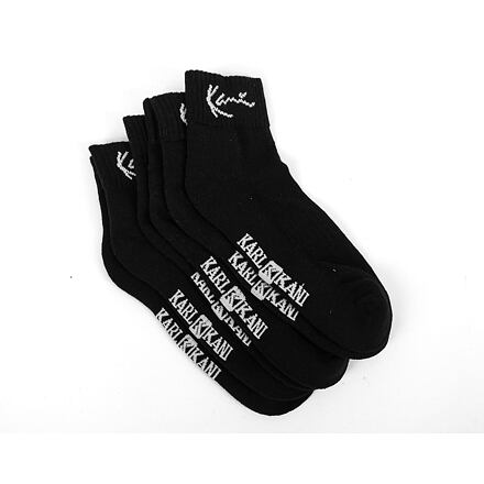 Strumpor Karl Kani Karl Kani Signature Ankle Socks 3-Pack Svart | KK3002040