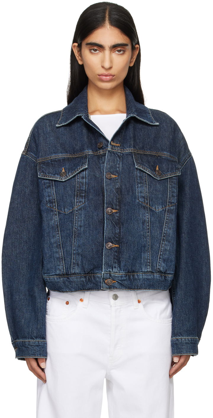 Jacka AGOLDE Dalton Balloon Denim Jacket Mörkblå | A5043-1652, 0
