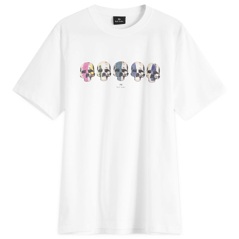 T-shirt Paul Smith Paul Smith Multi Skull T-Shirt, Size Large Vit | M2R-011R-PP5129-01