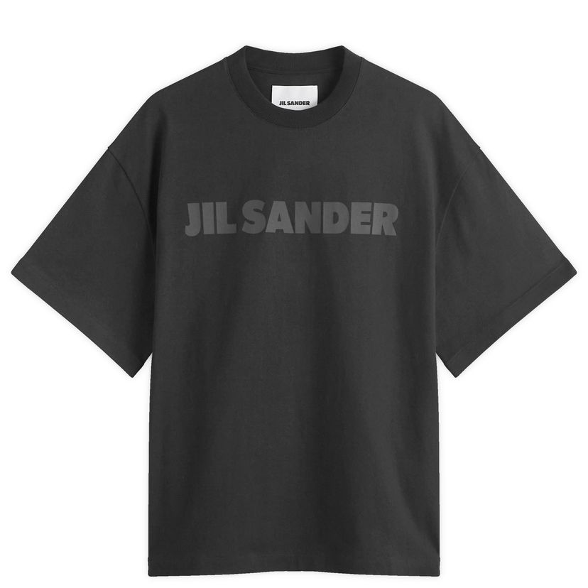 T-shirt Jil Sander Tonal Logo T-Shirt Svart | J21GC0001-J20243-001