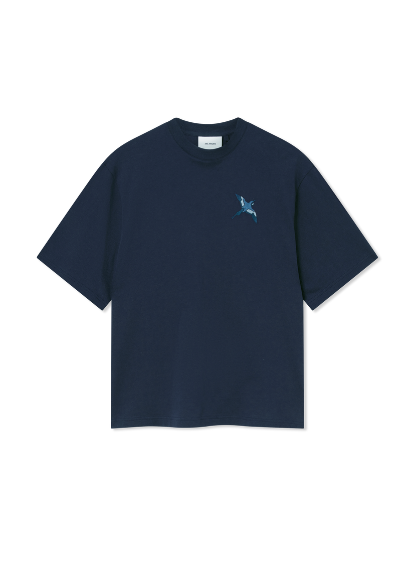 T-shirt AXEL ARIGATO Micro Bee Bird T-Shirt Mörkblå | A3464002