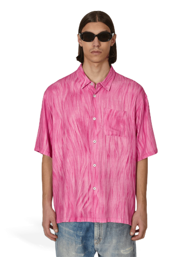 Skjorta Stüssy Fur Print Shirt Rosa | 1110282 PINK