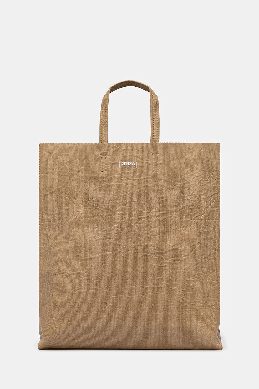 Tygpåse KENZO Kenzo Large Tote Bag Beige | FF62SA121L06