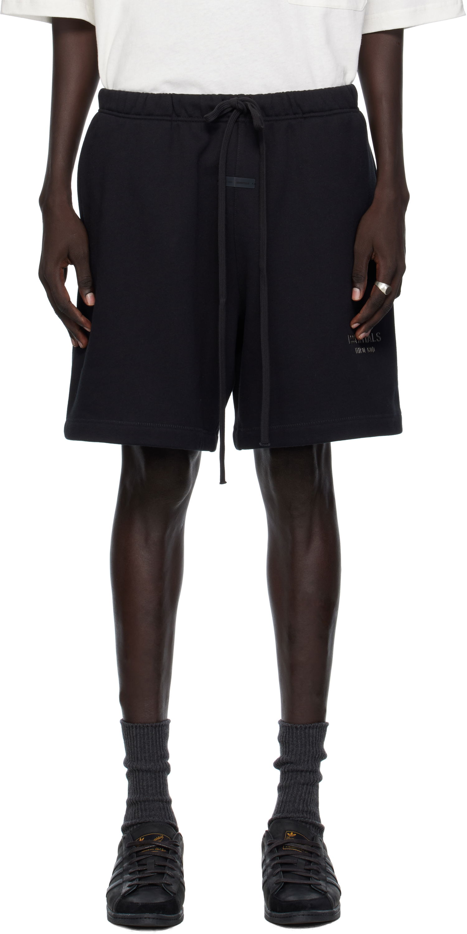 Shorts Fear of God ESSENTIALS Soccer Fleece Shorts Svart | 160SP252000F, 0