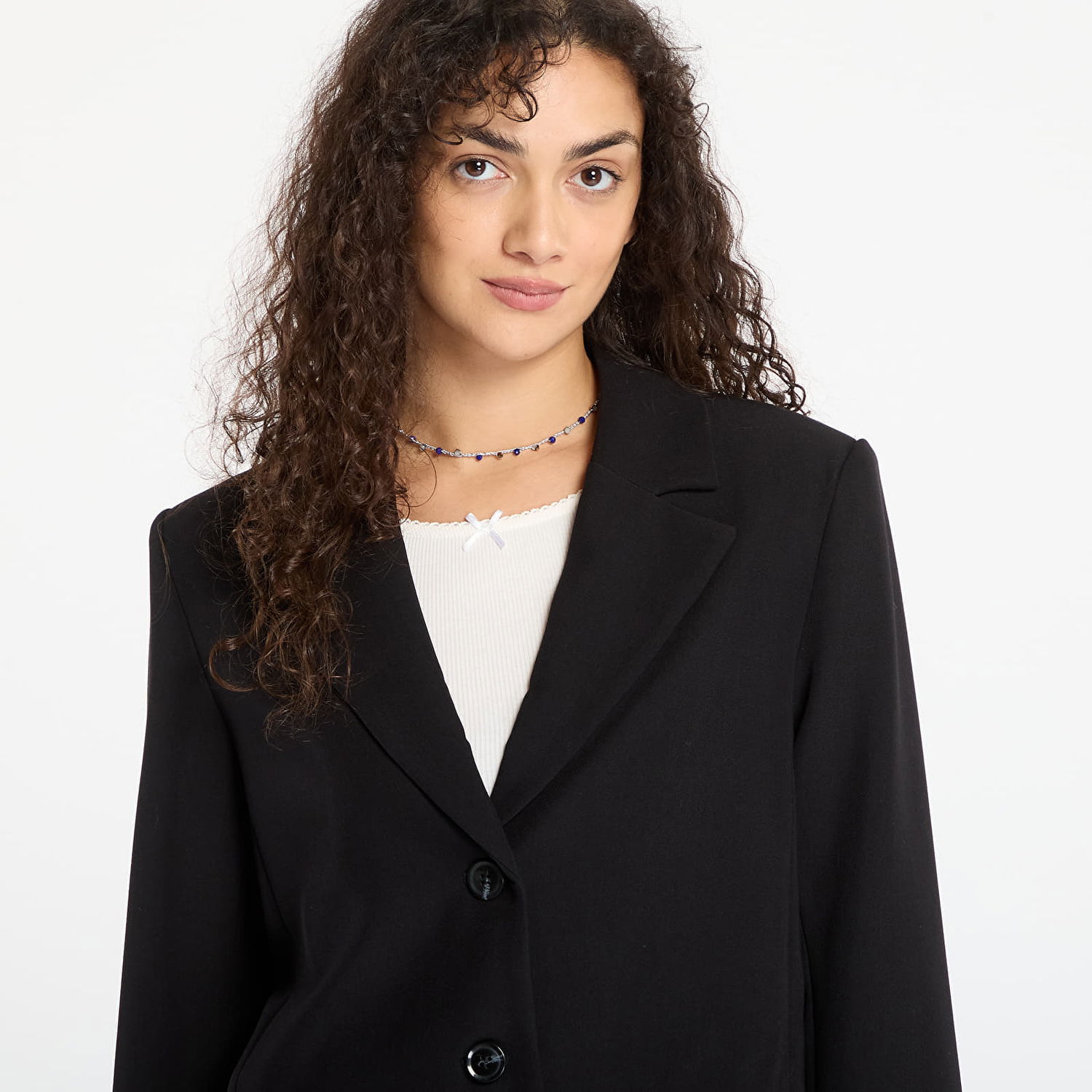 Jacka Samsoe Samsoe Cropped Salaney Blazer Svart | F25300114_CLR000021, 1