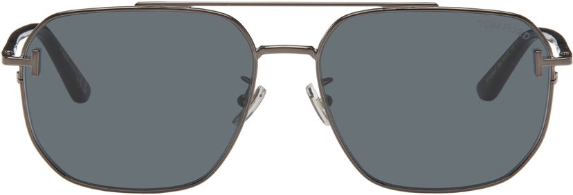 Solglasögon Tom Ford Tom Ford Aviator Sunglasses Grå | FT1249-K_6108A